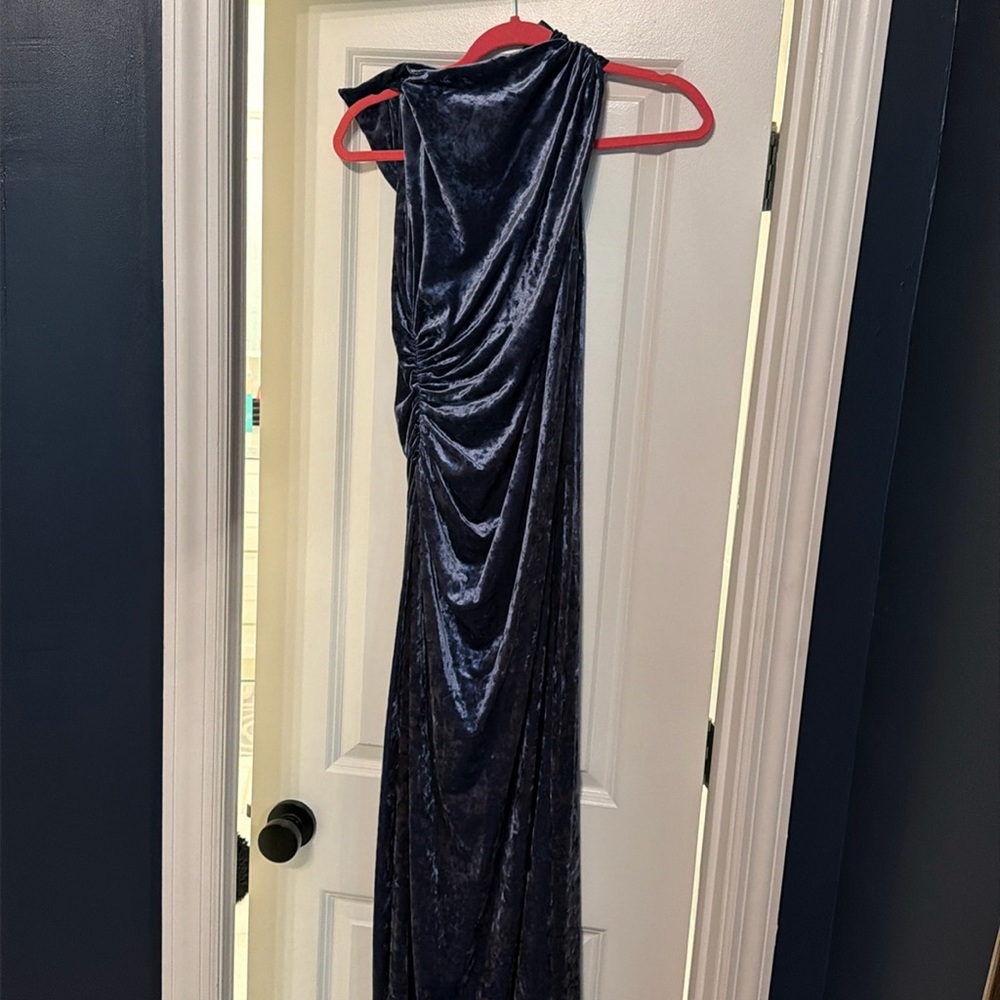 Zara velvet long sleeveless dress size medium